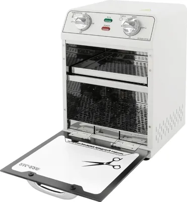 Obrázek produktu pro Vysokoteplotní sterilizátor, příkon 600 W, 2 úrovně, objem 8 l, BÍLÝ