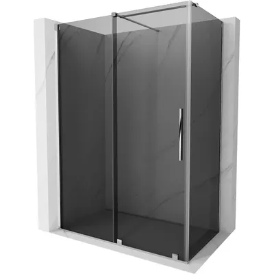Produktbild von Mexen Velar Schiebedusche 160 x 90 cm, Graphit, Chrom - 871-160-090-41-01