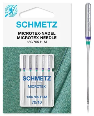 Microtex Nähmaschinennadeln 90/14, 5er-Pack, feine Spitze