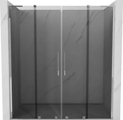 Produktbild von Mexen Velar L Duo Schiebetüren 180 cm, graphit, chrom - 871-180-003-42-01