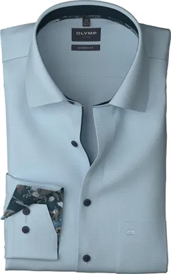 Produktbild von Olymp Luxor Modern Fit Businesshemd hellblau Baumwolle