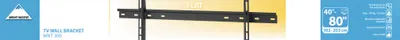 Zdjęcie produktu dla Vogel's MNT 300. WALL MOUNT FLAT WALL, 101,6 cm (40"), 2,03 m (80"), 100 kg, 100 x 100 mm, 600 x 400 mm, Czarny