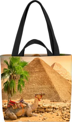 Produktbild von VOID Pyramiden Giza Gize Ägypten Tasche 33x33x14cm,15l Einkaufs-Beutel Shopper Einkaufs-Tasche Bag