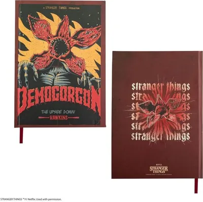Produktbild von Cinereplicas Stranger Things – Demogorgon Hardcover-Notizbuch – 14,5 * 21 cm 160p – Offizielle Lizenz