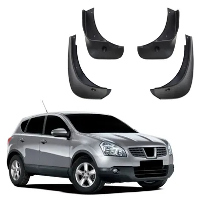 Image de Bavettes Garde-Boue Jeu De 4 Pcs Pour Nissan Qashqai J10 2007-2013 4pcs, Lavable, Facile é Assembler, Durable, 2 Avant + 2 Arriére