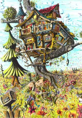 Produktbild von Grafika Puzzle Das Baumhaus - 1000 Teile Puzzle Spaß