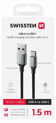 Zdjęcie produktu dla Kabel Do Telefonu Usb-C 1.5M 487666 Swiss