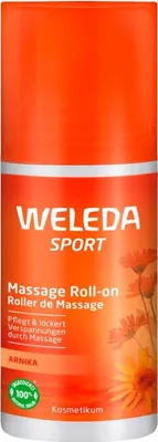 Produktbild von Weleda 005089DC, Massageöl, 75 ml, Entspannung, Flasche, Arnika, Water (Aqua), Olea Europaea (Olive) Fruit Oil, Helianthus Annuus (Sunflower) Seed Oil, Alcohol...