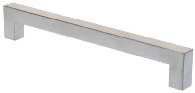 Immagine prodotto di Maniglia per mobili BA 200 mm, maniglia da cucina in acciaio inossidabile spazzolato, maniglia angolare per armadi