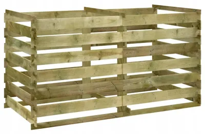 Zdjęcie produktu dla Kompostownik Impregnowane Drewno Sosnowe 180X90X90 Cm