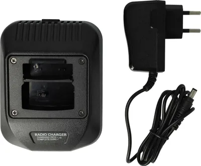 Produktbild von vhbw Dual-Ladegerät kompatibel mit Motorola TCR1000 Funkgerät-Akkus - Ladestation + Netzteil, 4,4 V, 1,0 A