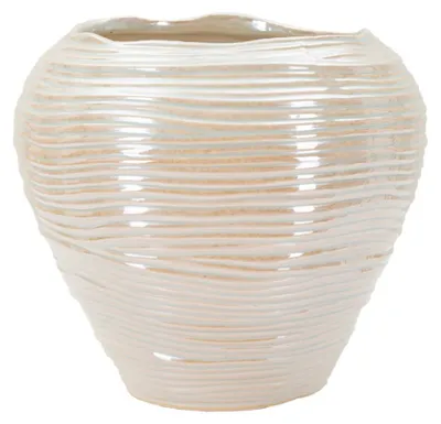 Obrázok produktu pre Mauro Ferretti, váza "Perly", okrúhly tvar, priemer 27 cm, výška 24 cm
