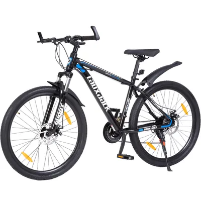 Produktbild von Mountainbike 28 Zoll Hardtail für Damen & Herren, 21-Gang Shimano Tourney Kettenschaltung, Scheibenbremse, MTB geeignet ab 170 cm Körpergröße, schwarz