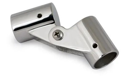 Produktbild von universelles Klappgelenk, Deckbeschlag für Boote, 22 mm Rohrgelenk für Persenning, Camperverdeck, Sonnensegel Sprayhood