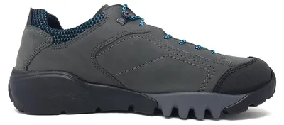 Imagen del producto de Zapatos deportivos para hombre Waldläufer Fritz, modelo cordones, color gris, ideales para el tiempo libre