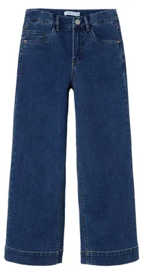 Produktbild von NAME IT Mädchen Nkfrose Hw Wide 1356-on Noos Jeanshose, Medium Blue Denim, 134 E