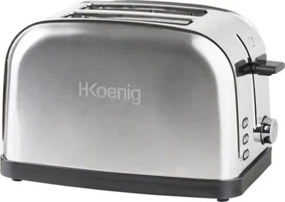 Obrázok produktu pre Toster, H.Koenig TOS7, 2 plátky, 850 W, nerezová oceľ, 7 stupňov opekania, funkcia rozmrazovania, funkcia ohrievania