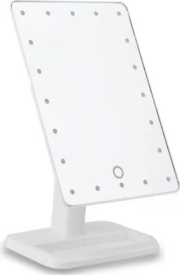 Obrázek produktu pro Make-up zrcátko s LED 22 světly - 180 otočné - bílé