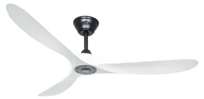 Obrázek produktu pro Energeticky úsporný stropní ventilátor s dálkovým ovládáním Eco Genuino matná černá / matná bílá 152 cm