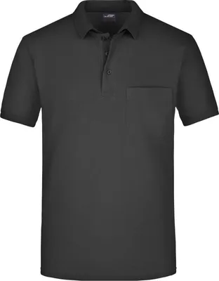 Produktbild von Klassisches Poloshirt mit Brusttasche black, Gr. XL