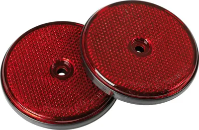 Image de catadioptres ronds - Ø 65 mm - Rouge