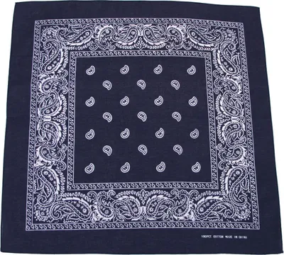 Produktbild von MFH Schal, dunkelblau-weiß, ca. 55 x 55 cm, Baumwolle