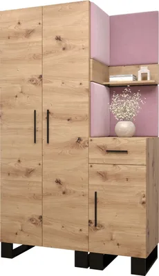 Produktbild von Garderobe ARTIN Set 6 mit gepolsterten Paneelen Industrial Design