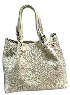 Produktbild von Florence Leder Tasche Handtasche Umhängetasche beige OTF163I