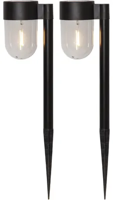 Produktbild von Star Trading 482-37, Ballard lighting, Schwarz, LED, 2 Glühbirne(n), 0,06 W, 6 h