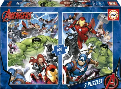 Image de EDUCA Puzzle Avengers 2x100 pièces