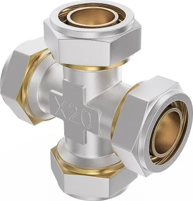 Produktbild von Mexen PEX-S Verschraubungs-T-Stück PEX 16 x 16 x 16 x 16 - W97237-161616-00