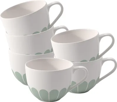 Zdjęcie produktu dla Villeroy & Boch 1045501300, Pojedyńczy, 0,16 l, Zielony, Porcelana, Filiżanka, Kawa