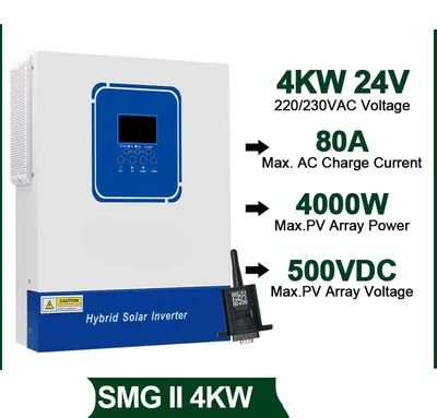 Imagen del producto de Inversor híbrido solar de 4 kW con MPPT y monitorización Wi-Fi