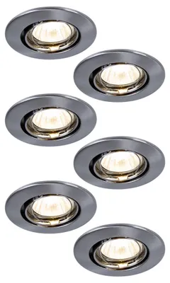 Produktbild von 6er Set Einbaustrahler, verstellbar DIMMBAR PREMIUM LINE