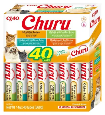 Produktbild von INABA Churu Variety box Chicken - Katze behandeln - 40 x 14g