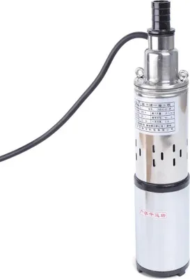 Produktbild von Elektrische Solar Brunnenpumpe - Tiefbrunnenpumpe 48V 280W - 16 l/min - 40–60 m Förderhöhe - 17 m Kabel - Edelstahl Tauchpumpe