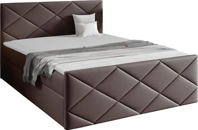 Produktbild von MIRJAN24 Boxspringbett Herkules, Ehebett mit zwei Bettkästen, Doppelbett, Stilvoll Schlafzimmer (Muna 05, Größe: 180x200 cm)