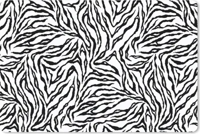 Produktbild von MuchoWow® Mauspad Mousepad Tigerdruck - Schwarz - Weiß - Tiere - Muster 27x18 cm - Mousepads - Maus Mat - Pad - Mausunterlage - Büroartikel - Desk Matten