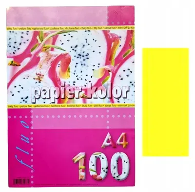 Produktbild von Kreska Kopierpapier gelb fluo 100 Blatt A4