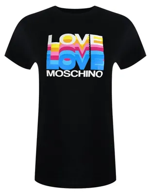 Produktbild von Love Moschino - "Love" T-Shirt für Damen, Baumwolle, Leger SY4140 (M) (Schwarz)