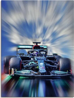 Produktbild von ARTland Leinwandbild Lewis Hamilton #44 Größe: 45x60 cm
