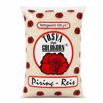 Produktbild von Goldkorn Tosya tipi Reis 1000g – Langkornreis für Pilaw & Beilagen, Italienische Produktion (1 kg), KI-generiertes Bild