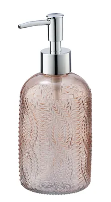 Produktbild von Seifenspender Vetro Rosa rund Echtglas