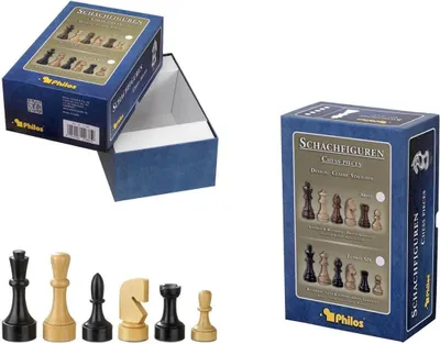 Obrázok produktu pre Šachové figúrky Romulus, výška kráľa 95 mm, krabička na usporiadanie, z buksu