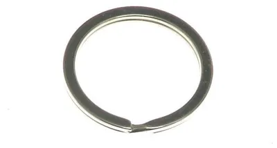 Produktbild von Schlüsselring 30 mm flach vernickelt Metallring