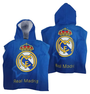 Produktbild von Real Madrid Poncho Weicher Mikrofaser-Badeponcho 55x110cm