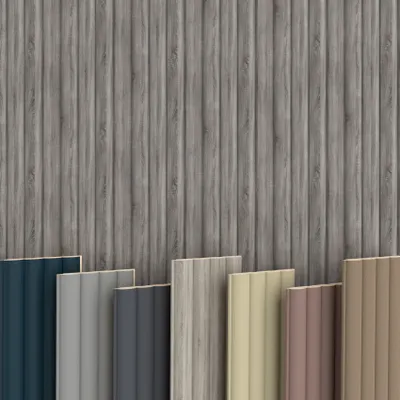 Produktbild von WAVE Lamellen 2,75m HEXIM - MDF Holz Lamellenwand Wandpaneele Lamellenverkleidung Wandverkleidung Lamellenpaneele Holzpaneele Natur (1 Paneel, Wave Standard Vintage Oak)