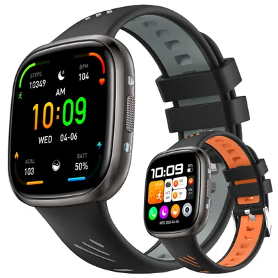 Produktbild von Smartwatch, Smartwatch Damen Herren, 1.72" HD Fitness Tracker Uhren für Android IOS, IP68 Wasserdicht Pulsmesser Schrittzähler Aktivitätstracker