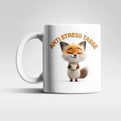 Produktbild von Anti Stress Fuchs Fox Kaffeetasse Teetasse Tasse Geschenkidee 325 ml