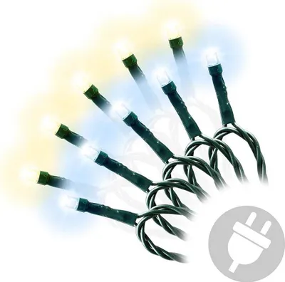Produktbild von LED Timer Lichterkette 100er warmweiß oder kaltweiß 9,9m außen BA11228